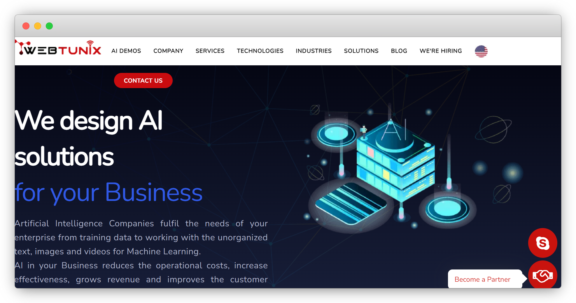 Webtunix-ML development company